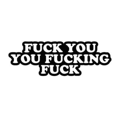 Pin Fuck You  You Fucking Fuck