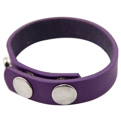 SPL-6AP  Crave Cockring Leather Purple