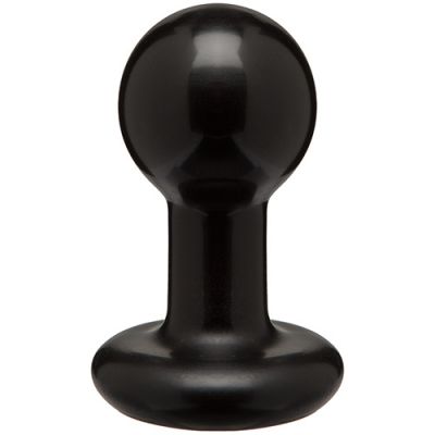 Round Butt Plug Small Black