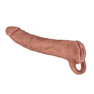 Great Extender 2 in 1 8 In In Extender & Masturbator Stroker