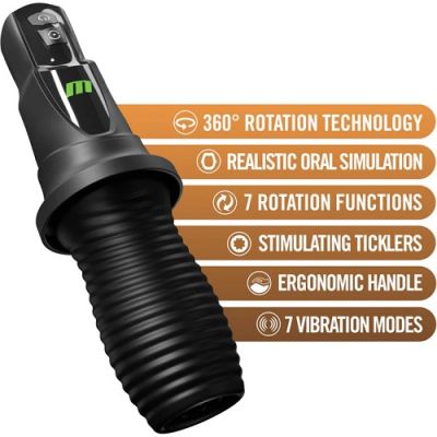 M for Men 3rd Base Vibrating Rotating Stroker