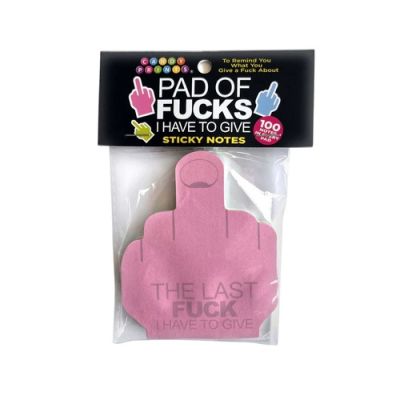 Pad of Fucks Sticky Notes 100 Sheet