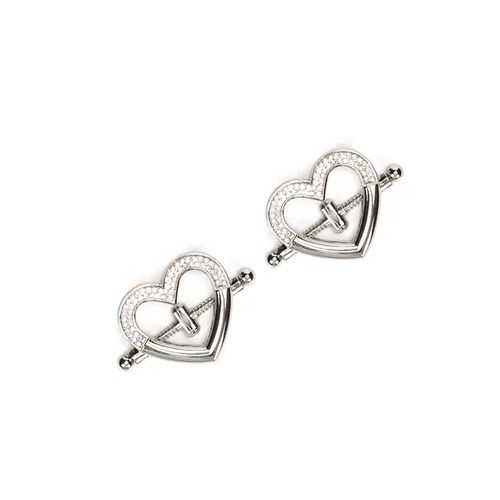 SPF-703 Heart Shaped Nipple Clamp Silver