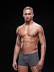 Microfiber Boxer M/L Black/White