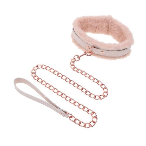Sex & Mischief Peaches n CreaMe Fur Collar & Leash