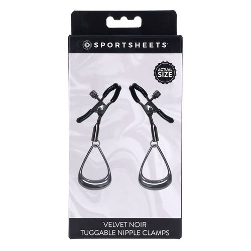 Velvet Noir Tuggable Nipple Clamps