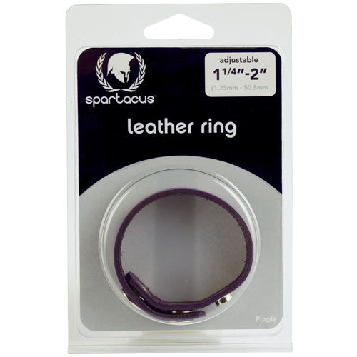 SPL-6AP  Crave Cockring Leather Purple