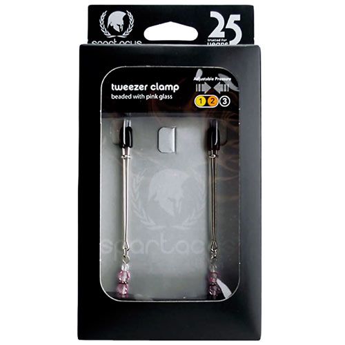 SPF-112  Adjustable Nipple Clamp w/ Pink Beads