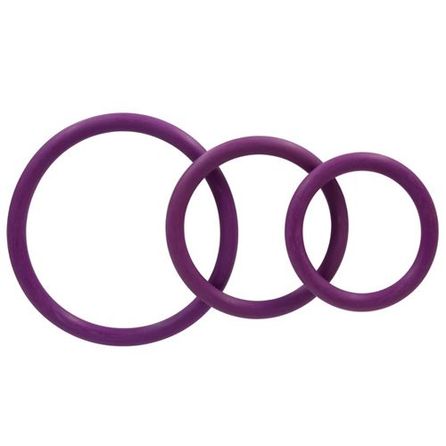 SPR-34 3 Purple Soft Rubber Cockring Set