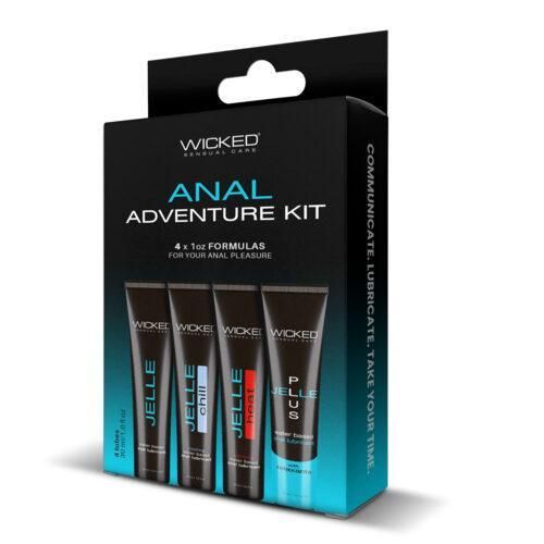 Wicked Lube Anal Adventure Kit (4) 1oz tubes