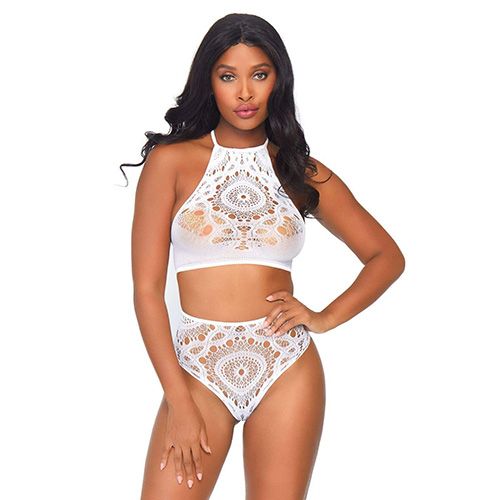 Crochet Crop Top ML White