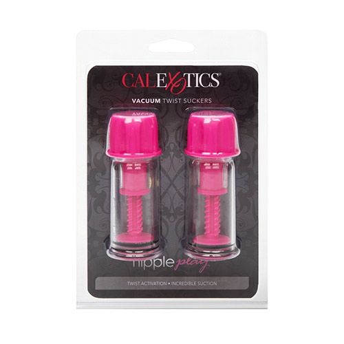 Nipple Play Vacuum Twist Suckers Pink