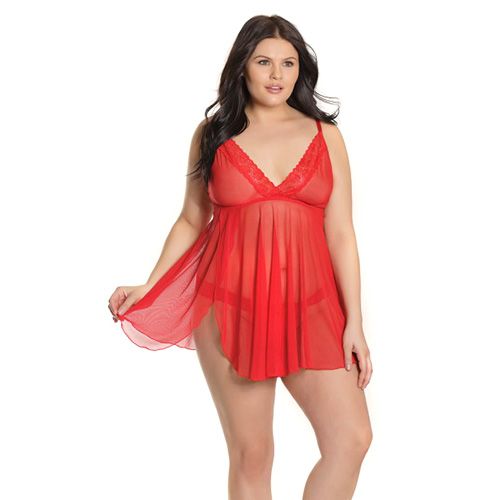 La Vie En Rose Babydoll OSX Red